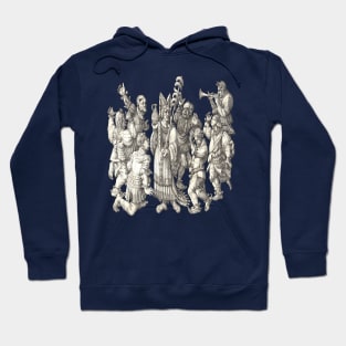 Morris Dancers Of The Middle Ages Cut Out Hoodie